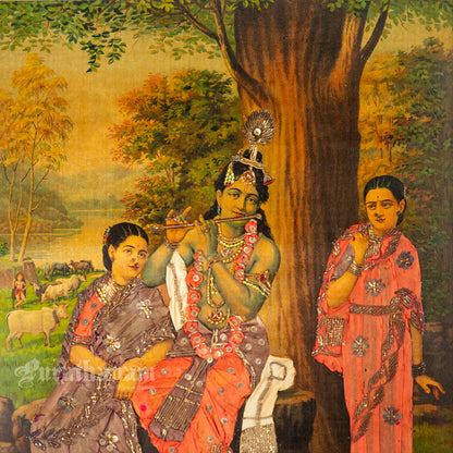 Venulola by G. V. Venkatesh Rao - Oleograph Print (Embellished)