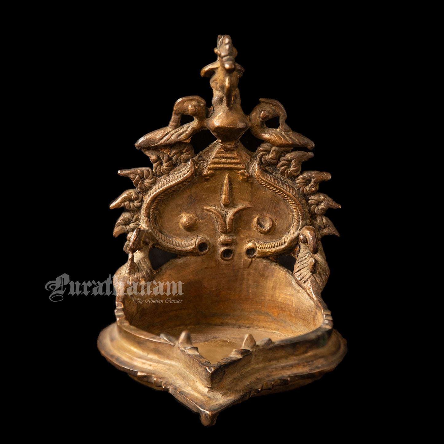 Vishnu Lakshmi Votive Oil Lamp - Brass