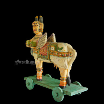 Kamadhenu - Wooden sculpture
