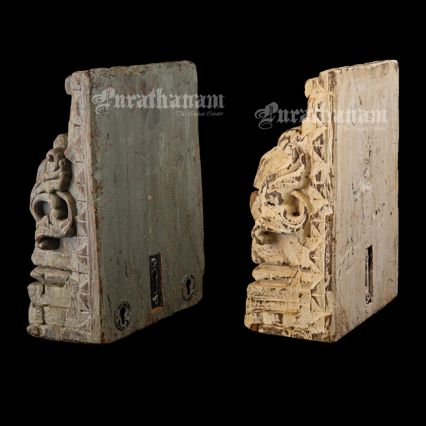 Wooden wall brackets  - Pair