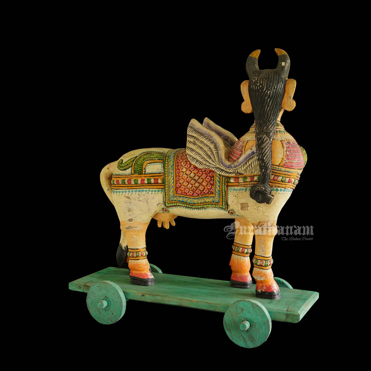 Kamadhenu - Wooden sculpture