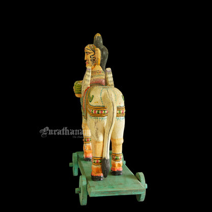 Kamadhenu - Wooden sculpture