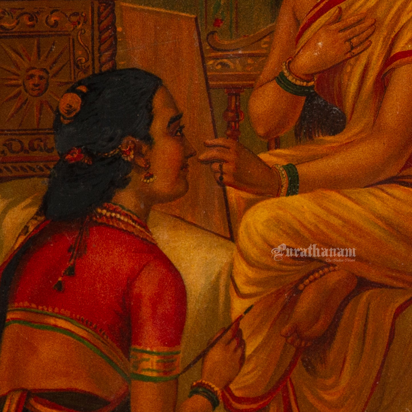 Chitralekha by Ravi Varma - Oleograph Print