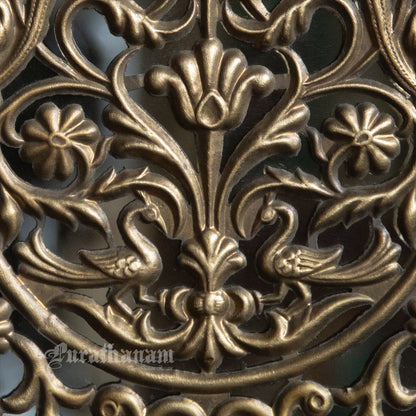Decorative Parrot Brass Plate - Mirror