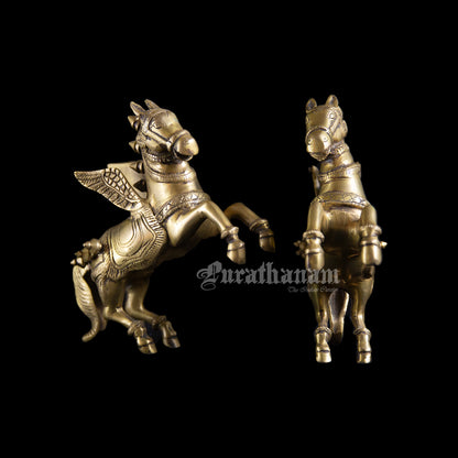 Flying Celestial Horses - Brass
