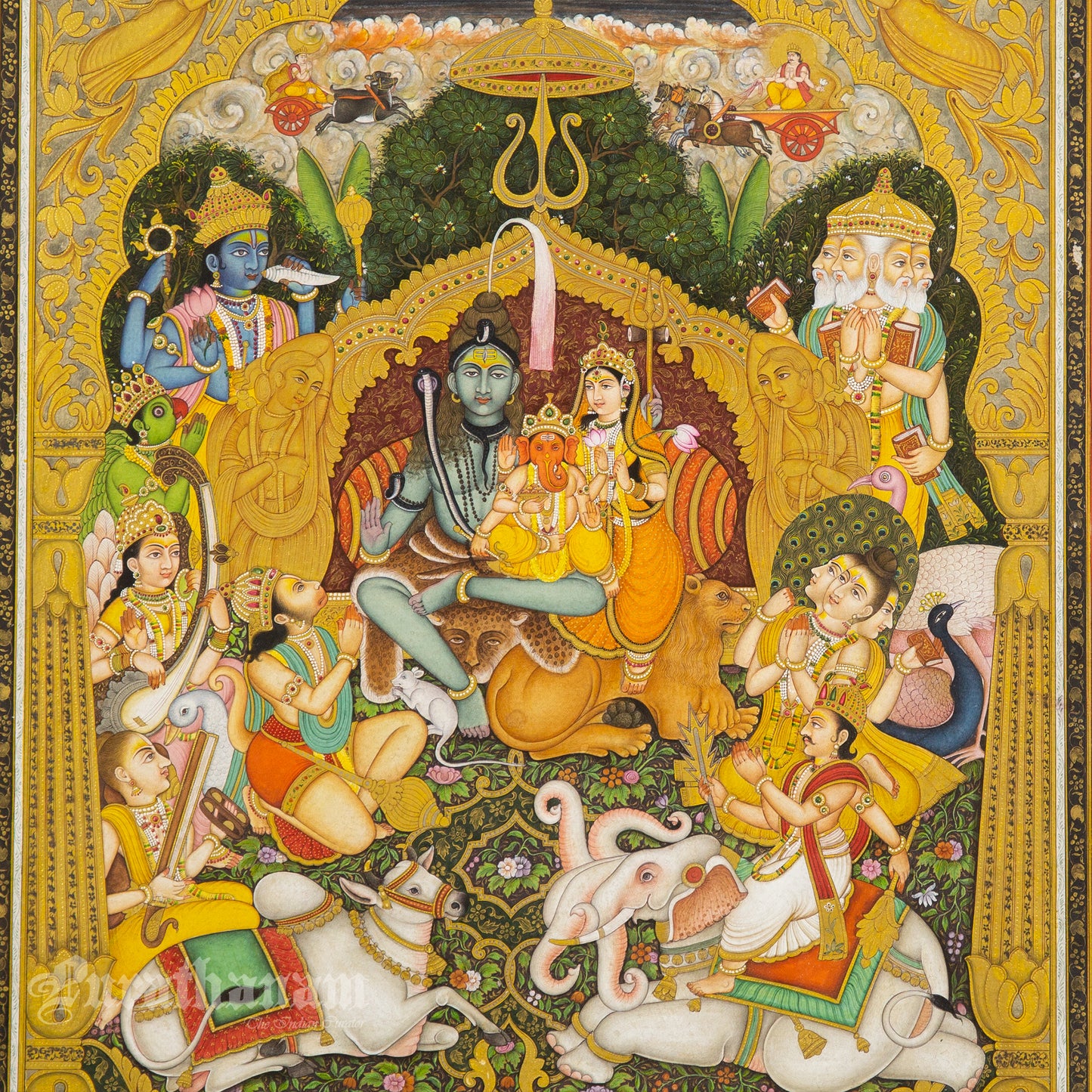 Cosmic Darbar – Miniature Painting