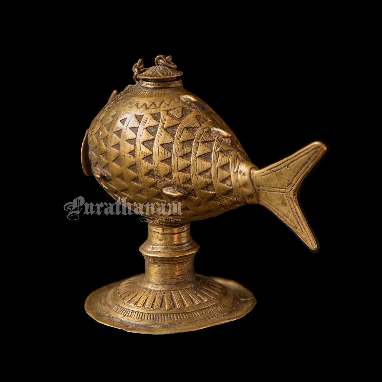 Fish Ink well - Brass (Ink Pot)