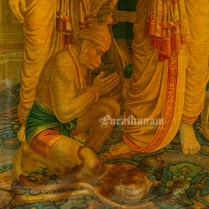 Kothanda Ram (Ram Darbar) by G. V. Venkatesh Rao (Oleograph Print from Ravi Varma Press)