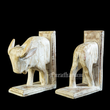 White Bull Bookends