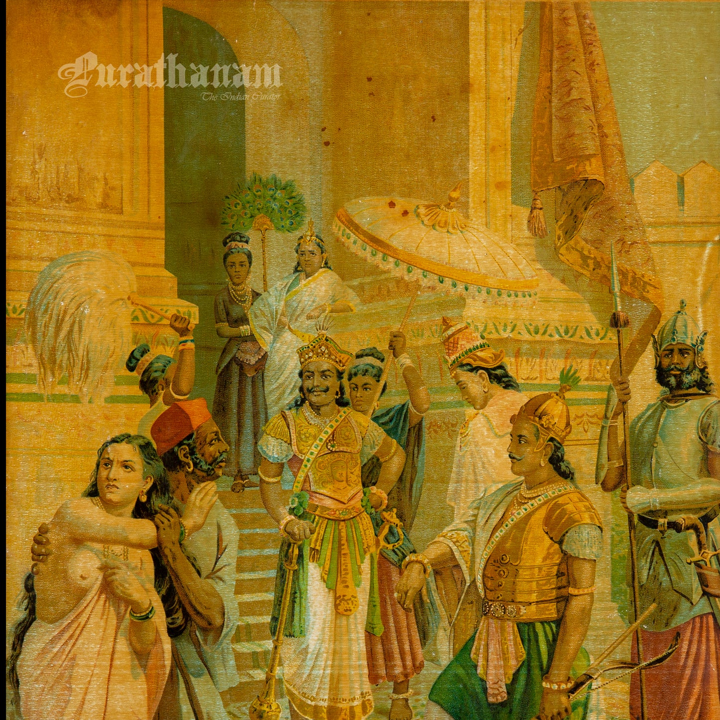 Indrajeet Vijay by Ravi Varma- Oleograph Print