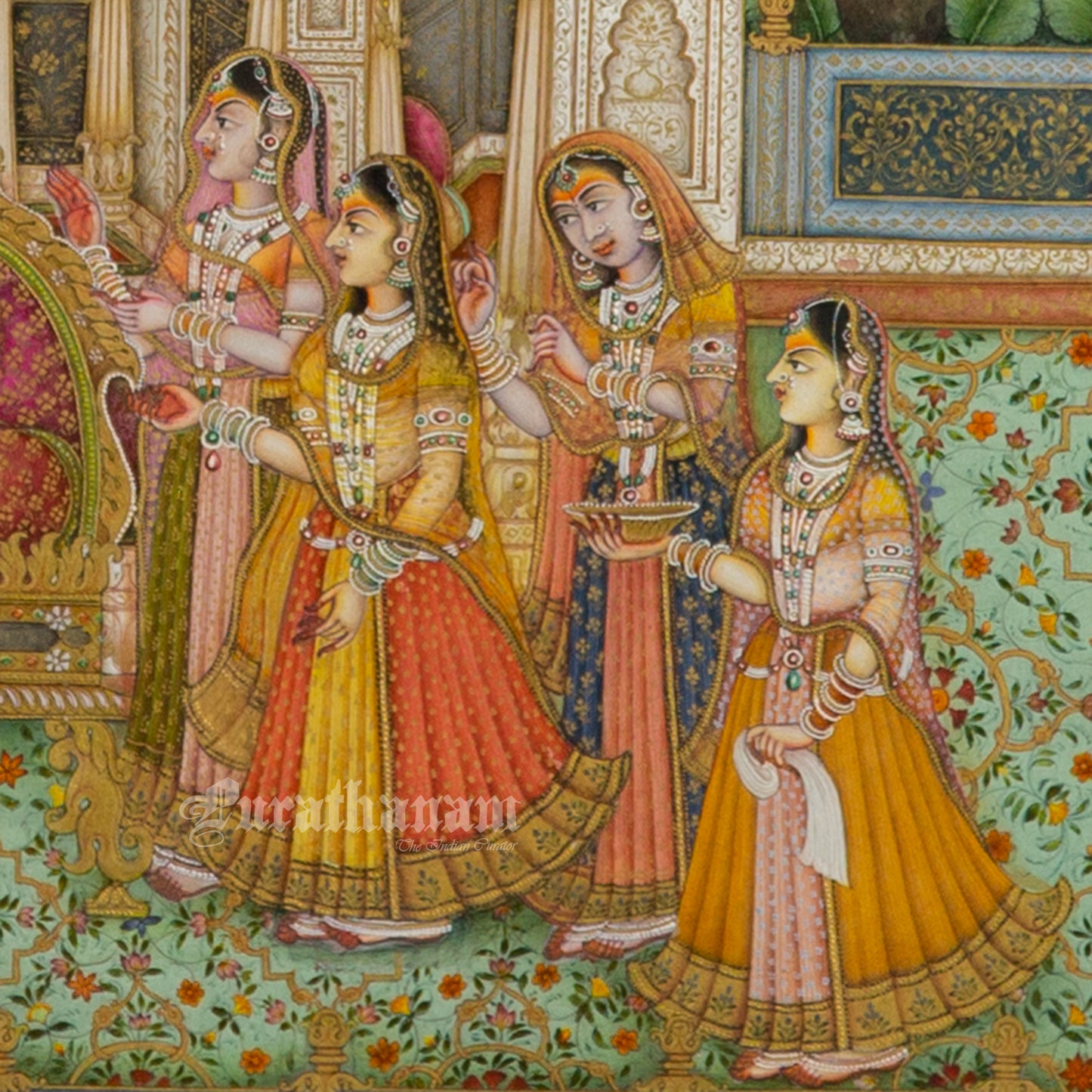 Royal Zenana Scene – Miniature Painting