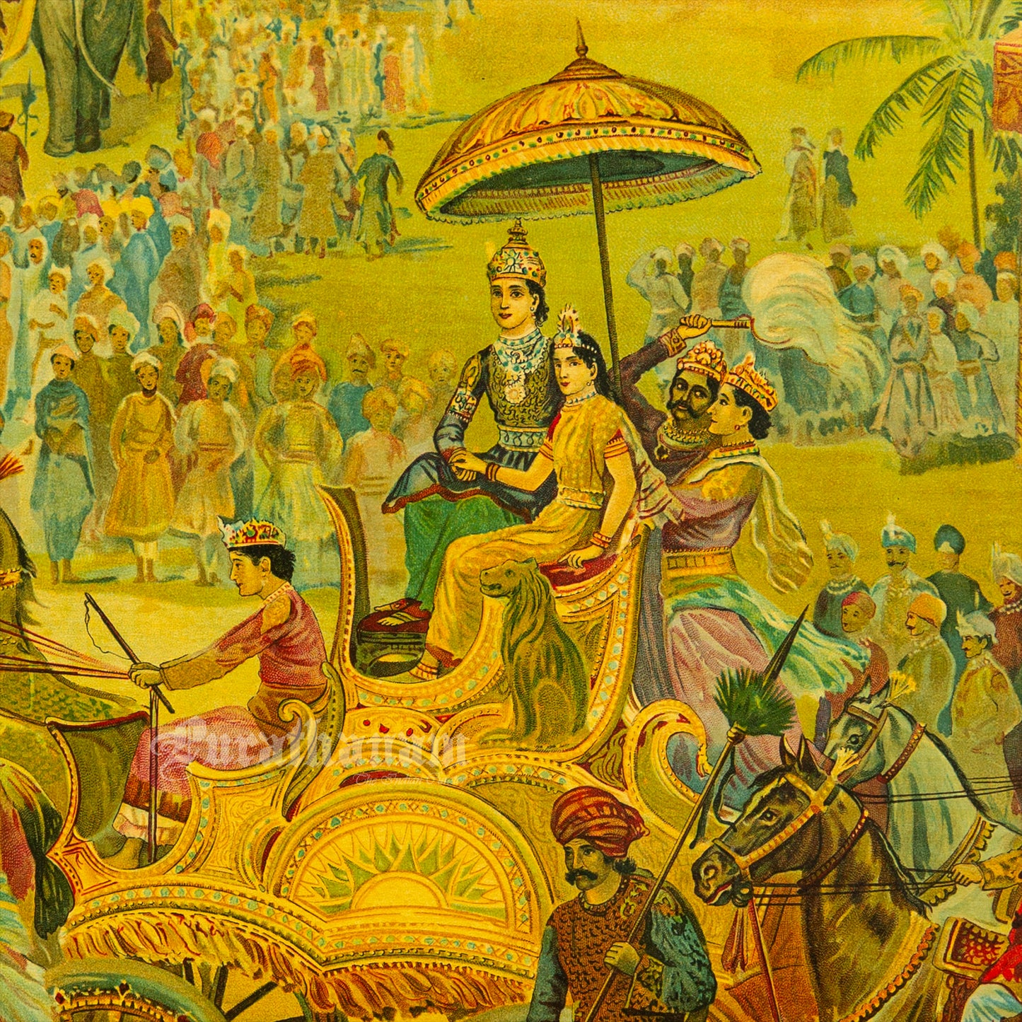 Shri Ram Viwaha by M. V. Dhurandhar - Oleograph Print