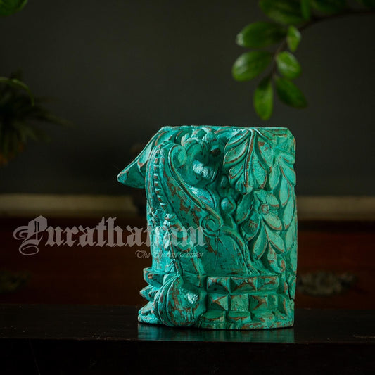 Teal color Wooden bracket