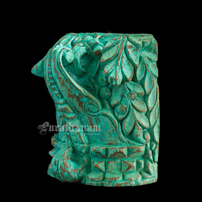 Teal color Wooden bracket
