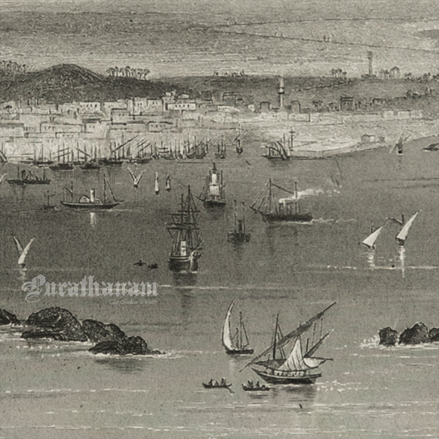 Alexandria -Steel Engraving