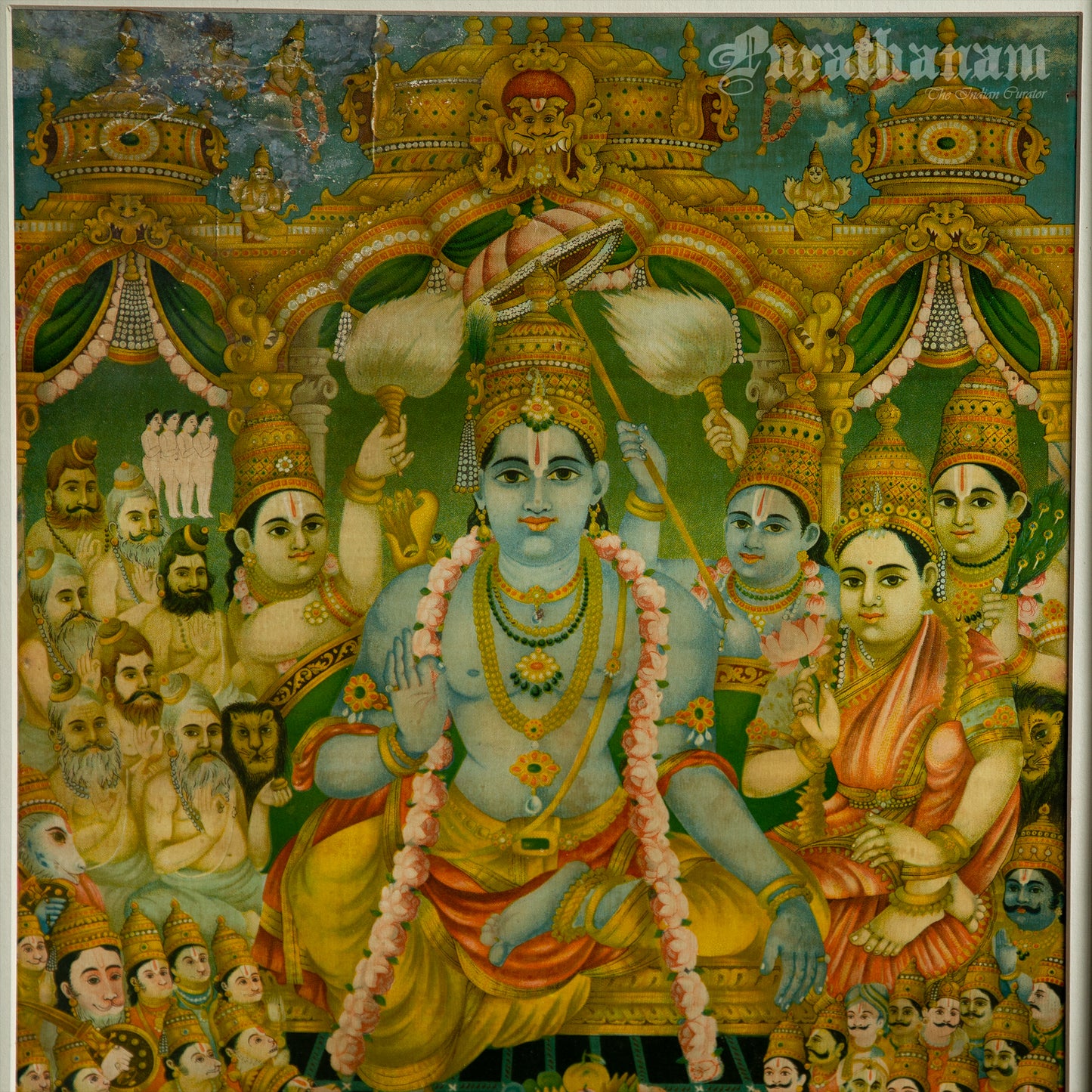 Sri Ram Pattabhishekam - Oleograph Print