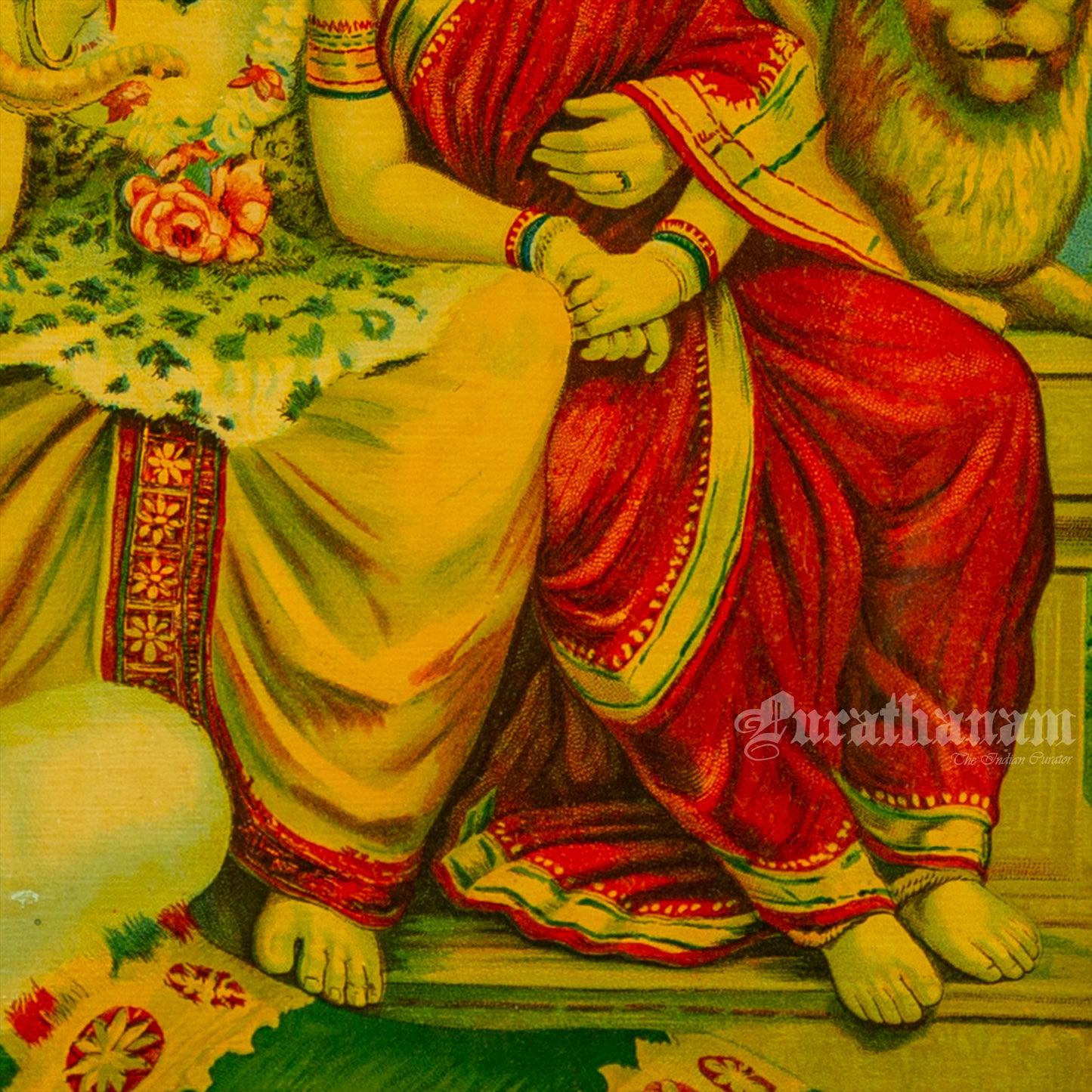 Shankar by Ravi Varma - Lithograph Print