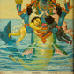 Matsya Avatar by Ravi Varma- Oleograph Print