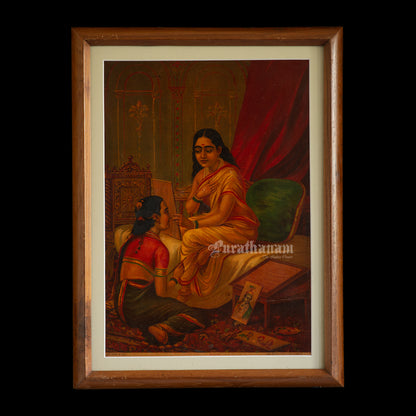 Chitralekha by Ravi Varma - Oleograph Print