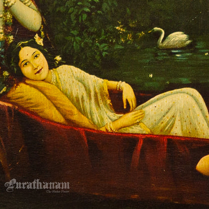 Yamuna Vihar - German Oleograph Print (Vasudeo H. Pandya)