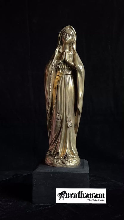 The Virgin Mary - Brass Sculpture