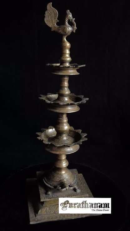 Annapakshi Kuthuvilakku - Brass ( Oil Lamp)