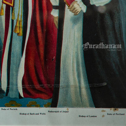 Coronation of King Edward VII and Queen Alexandra in 1902 - Chromolithograph Print, London