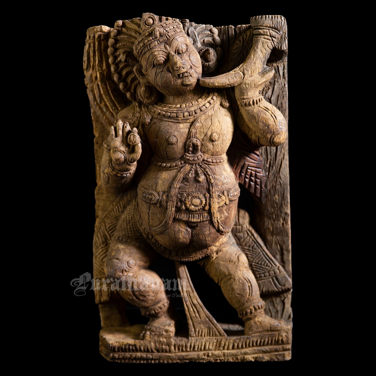 Dwarapalaka wooden Sculpture