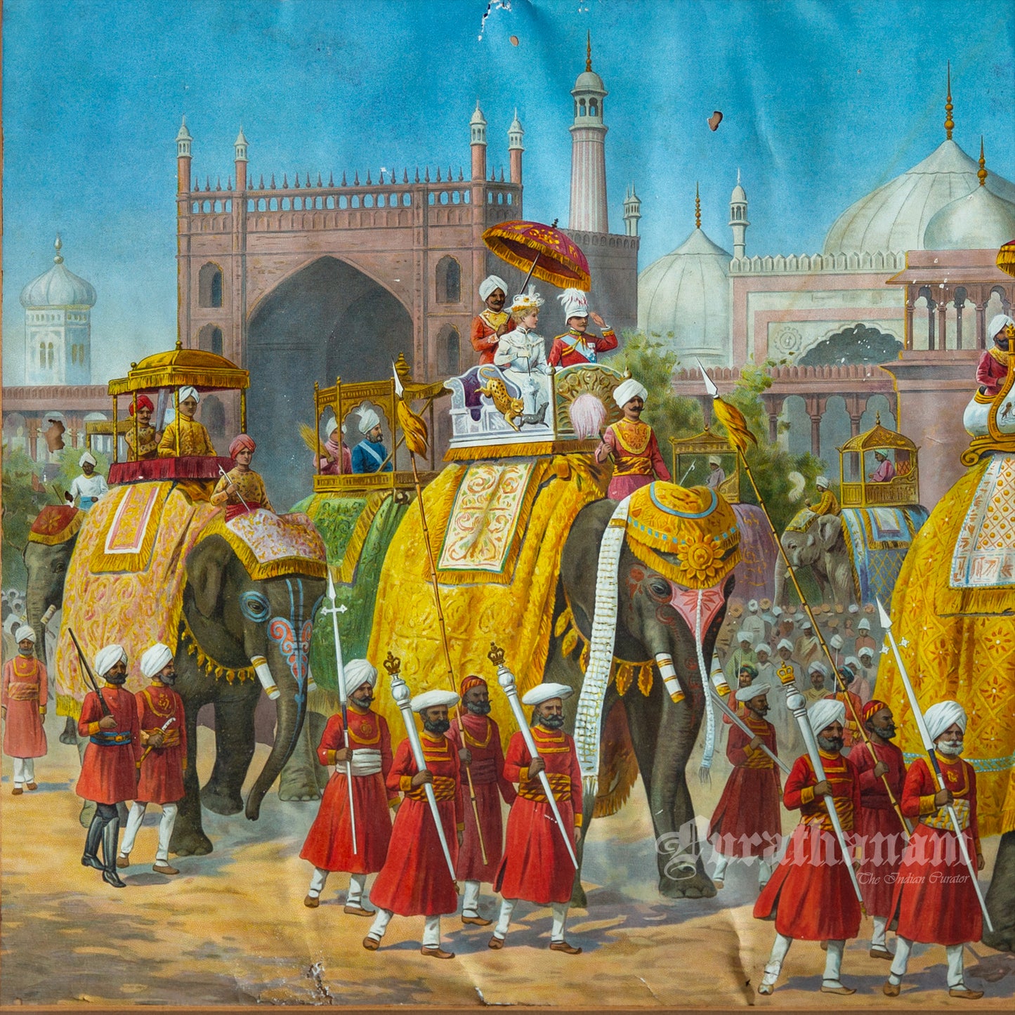 Delhi Durbar 1903 - Chromolithograph Print, London