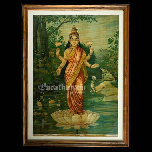 Lakshmi by Ravi Varma -  Lithograph Print