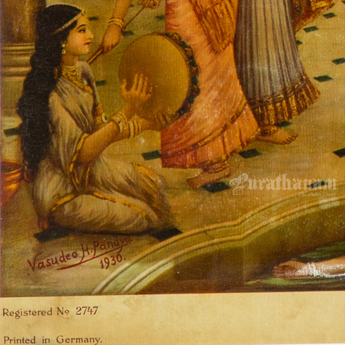 Rang Panchami - German Oleograph Print (Vasudeo H. Pandya)