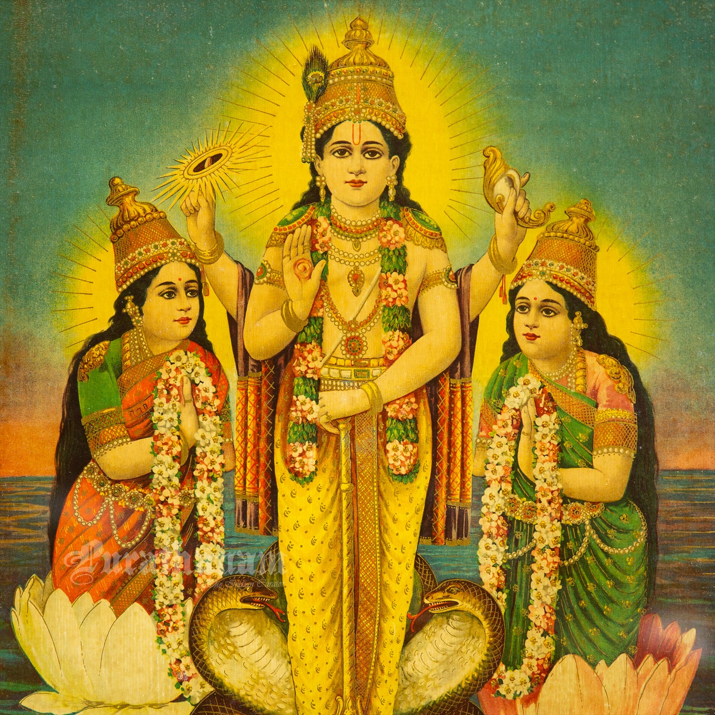 Luxmi Narayana - Lithograph Print