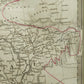 Bengal Presidency Map - Black & White Steel Engraving