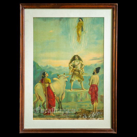 Gangavataran  - Oleograph Print (Ravi Varma)