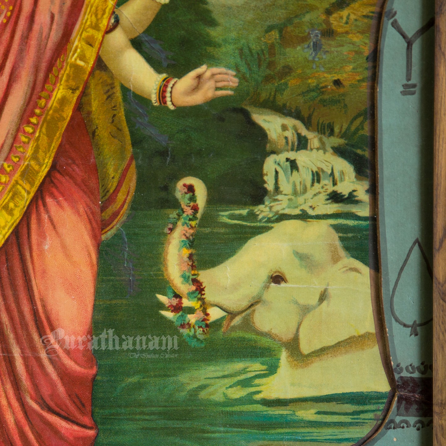 Lakshmi by Ravi Varma Poster for Chika Ltd., Bombay