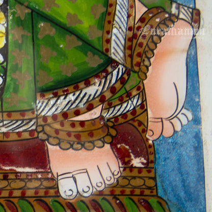 Butter Krishna - Glass paintings