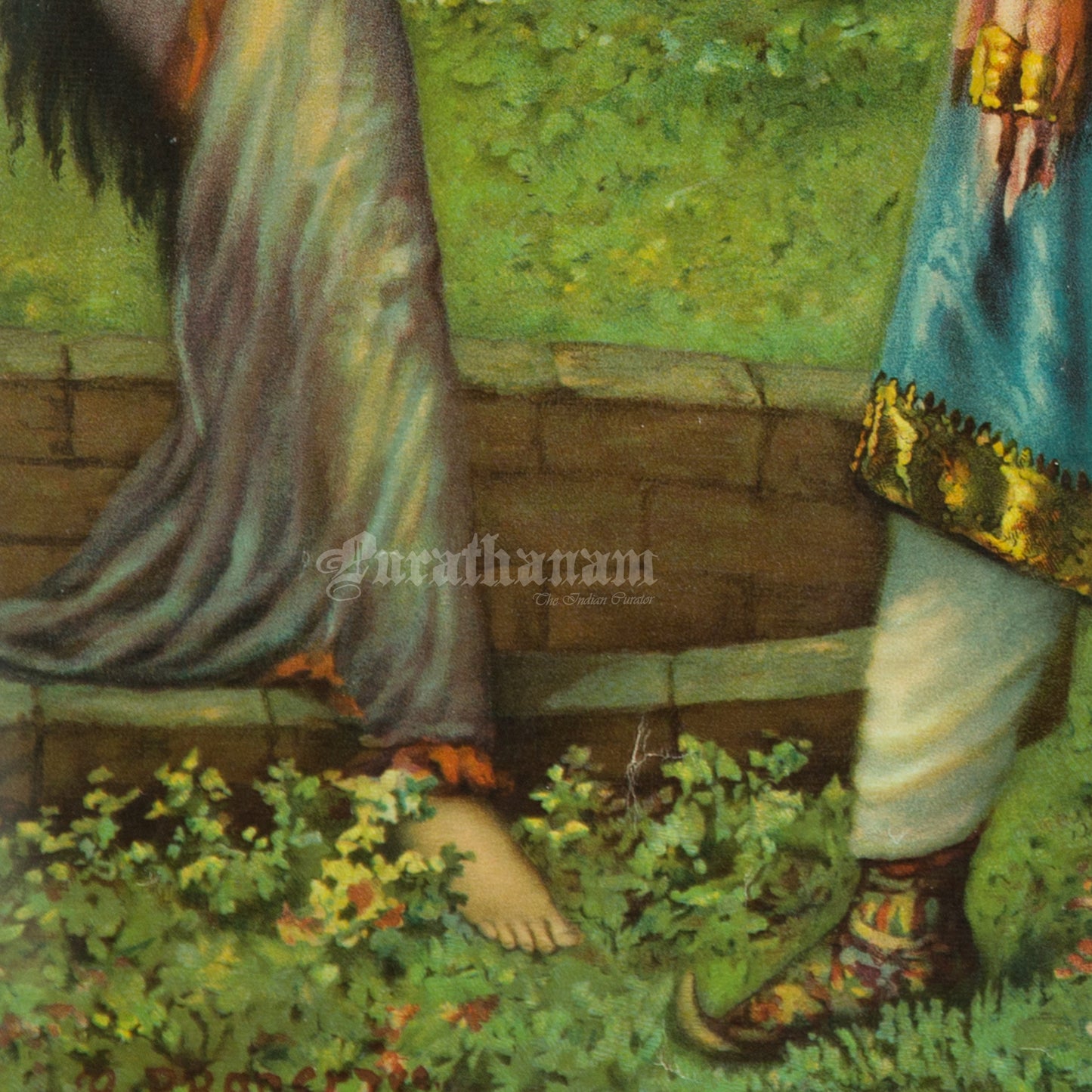 Devajani Rescued from Well by B. P. Banerjee- Germany Print