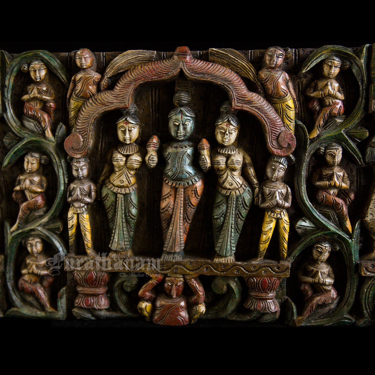 Krishna Wooden Panel (Soorya Palagai)