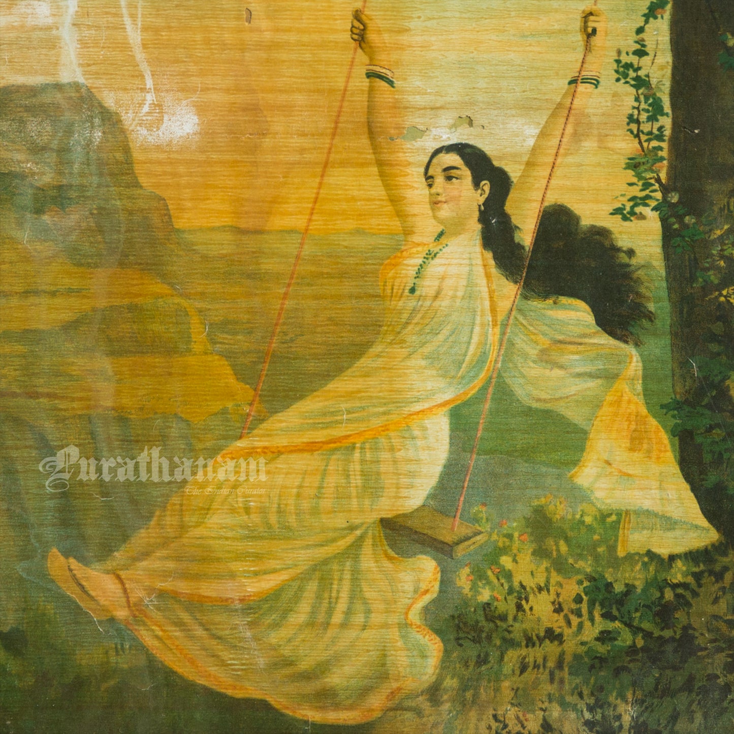 Mohini by Ravi Varma - Lithograph Print