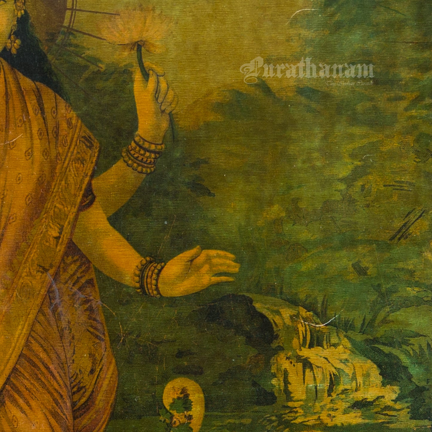 Lakshmi by Ravi Varma (lithograph Prints)