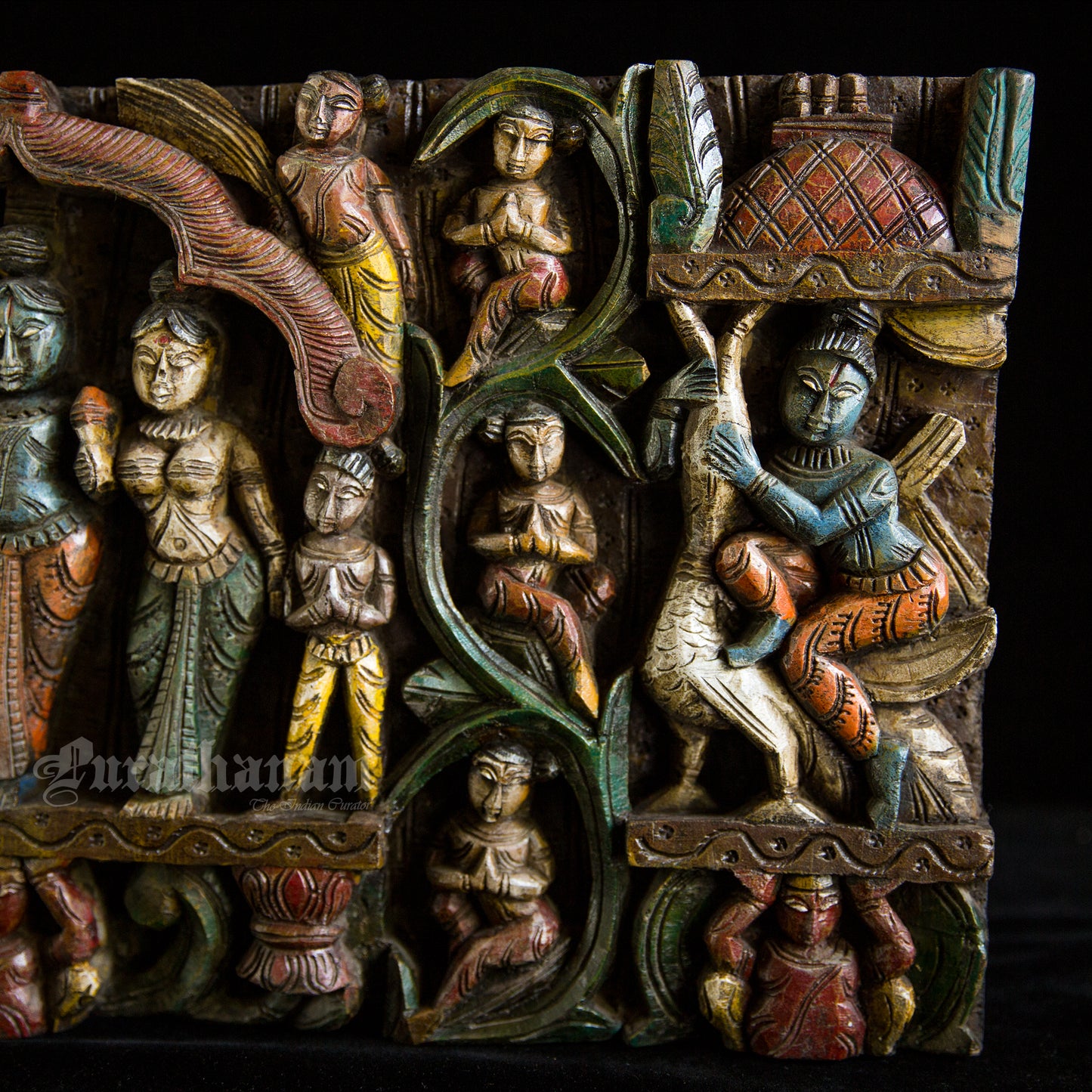 Krishna Wooden Panel (Soorya Palagai)