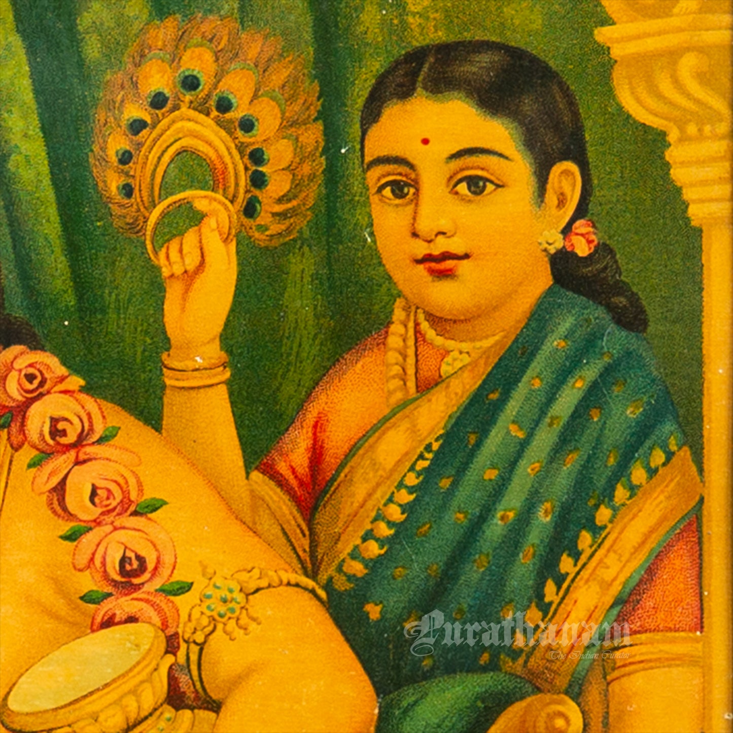 Yashodha Nand Krishnan by C. G. Ramanujam  - (Oleograph Print)