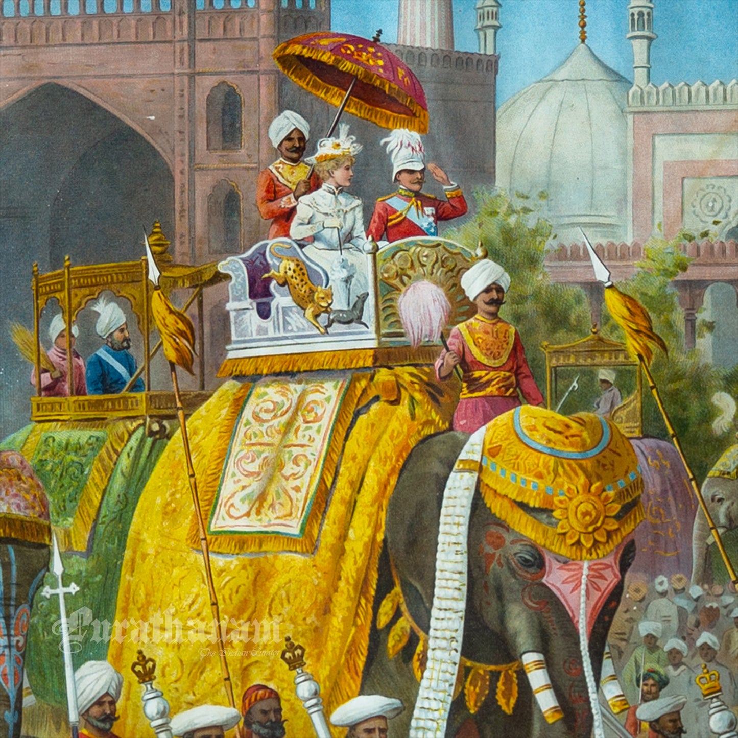 Delhi Durbar 1903 - Chromolithograph Print, London