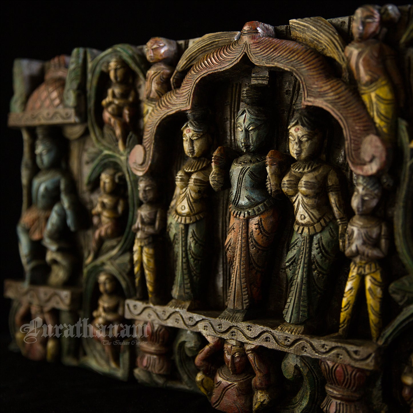 Krishna Wooden Panel (Soorya Palagai)