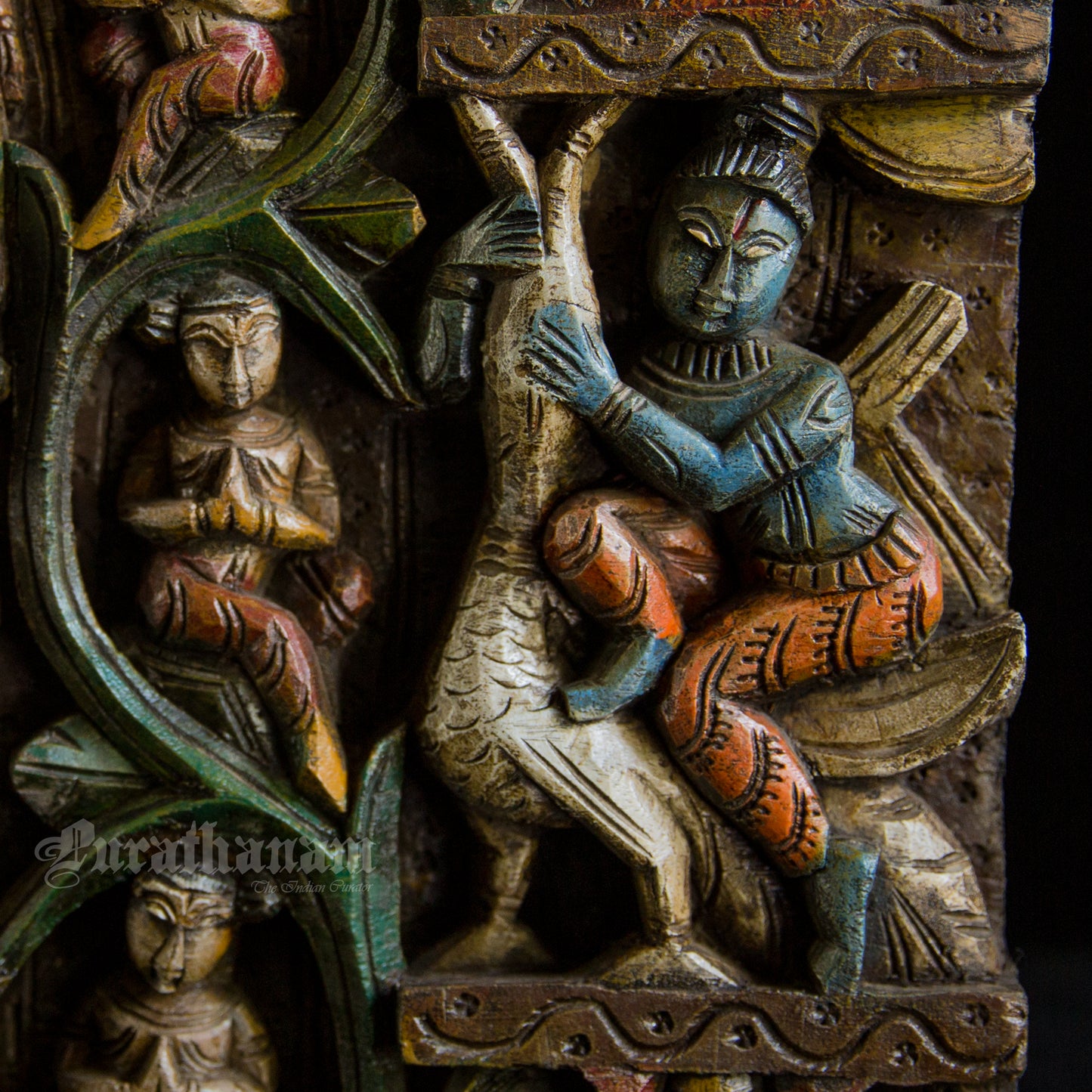 Krishna Wooden Panel (Soorya Palagai)