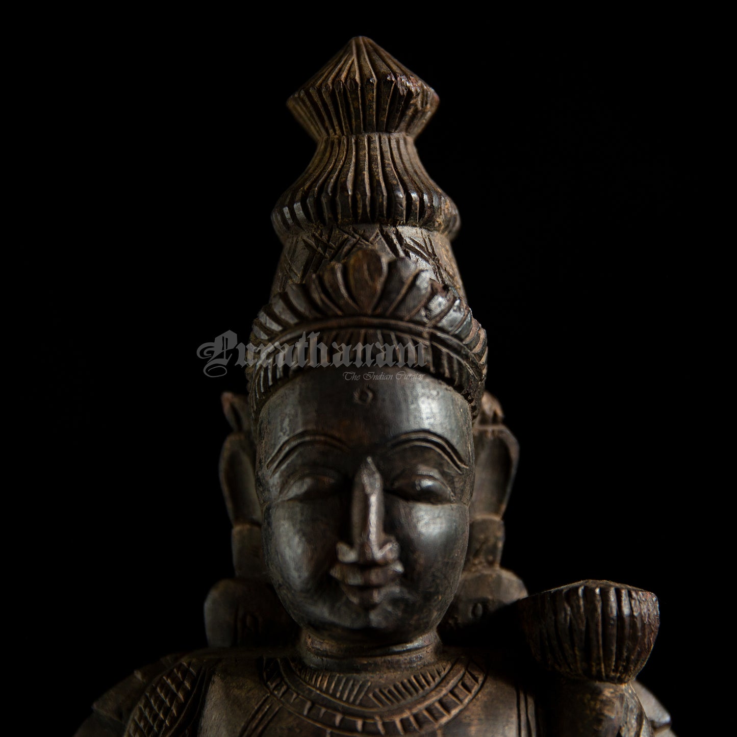 Lakshmi Wooden Sculpture