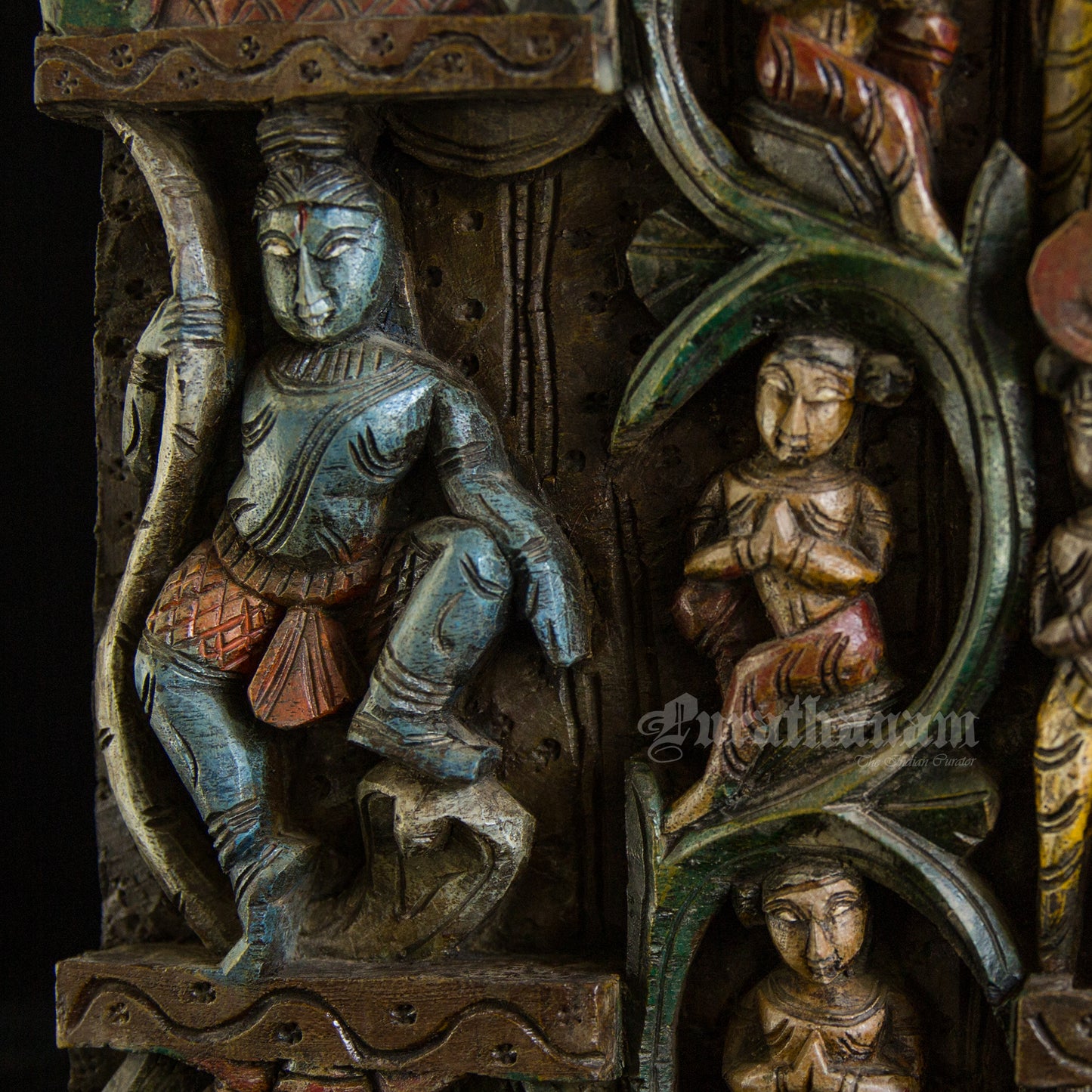 Krishna Wooden Panel (Soorya Palagai)