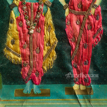 Vittal Rukhmini  by Ravi Varma   - Embellished Lithograph Print