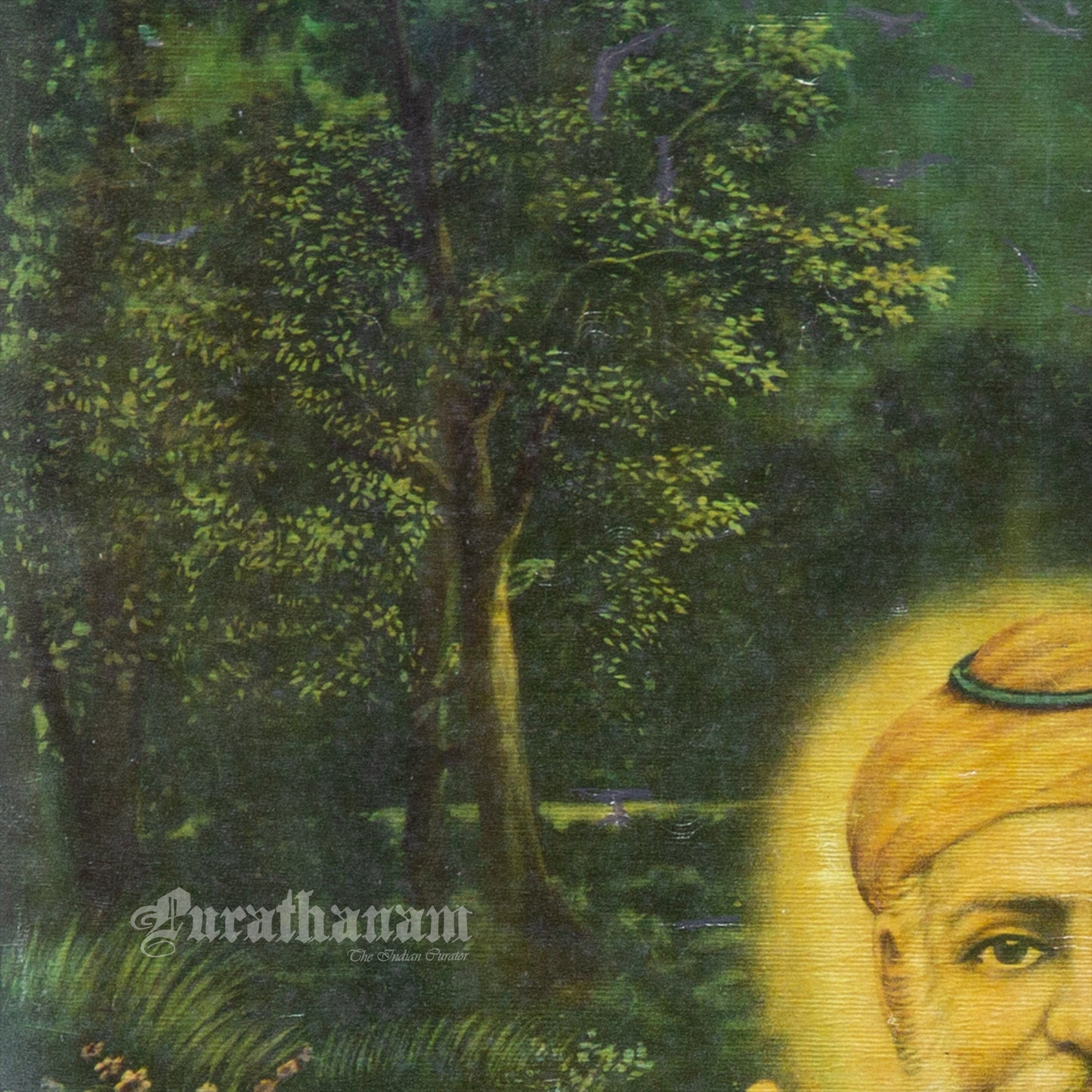 Bawa Guru Nanak by Narottam Narayan - Oleograph Print