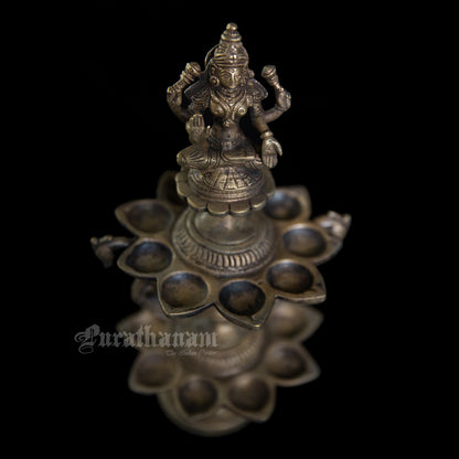 Lakshmi Two Layered Brass Deepam